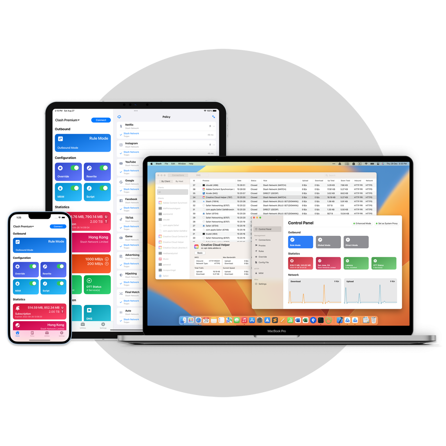 iOS与Mac客户端示意